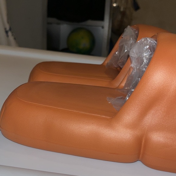 EVA Foam Cloud Puffed Slides size 9-10 Mens New Rust Orange - Picture 4 of 16